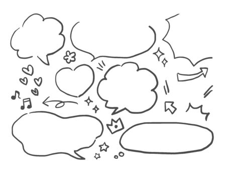 Callout patterns with different shapesのイラスト素材