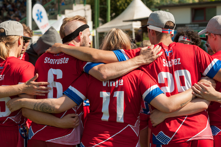 Florence, Italy - 2018, June 30: Quidditch is a fictional sport played at Hogwarts devoted by author.のeditorial素材