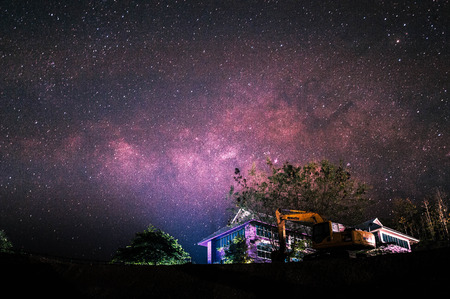 milky wayの写真素材