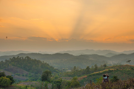 mountain in thailandの写真素材