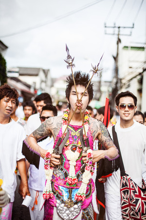 Phuket Vegetarian Festival, Thailandのeditorial素材