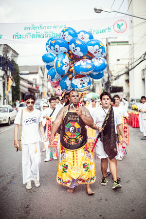 Phuket Vegetarian Festival, Thailandのeditorial素材