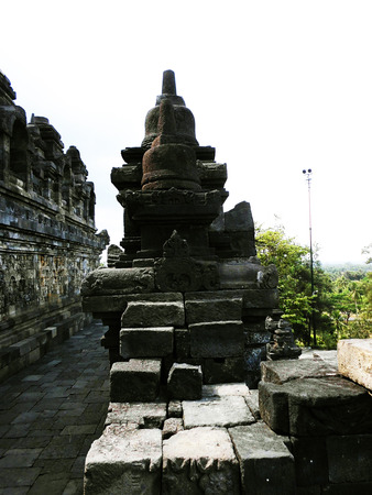 ornament of borobudur templeの写真素材