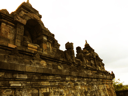 ornament of borobudur templeの写真素材