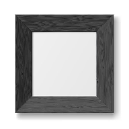 Gray frame for picture or photo of square frame with empty copy space isolatedのイラスト素材