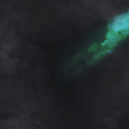 Morning fog or mist on river, smoke or smog spreading at dark water or ground surface realistic...