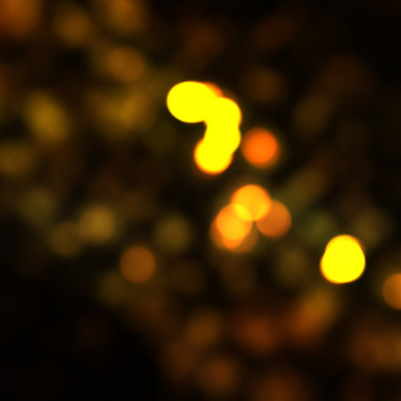 Multicolor bokeh, raining light, blurry lights, blurry background, rainbow confetti on a black background, colorful, night lights, city lights, haze, depth of field, round bokeh, circle bokehの写真素材