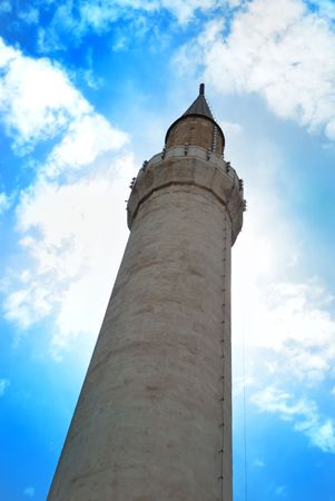 Religious place mosque, sky, clouds, muslim, islamの写真素材