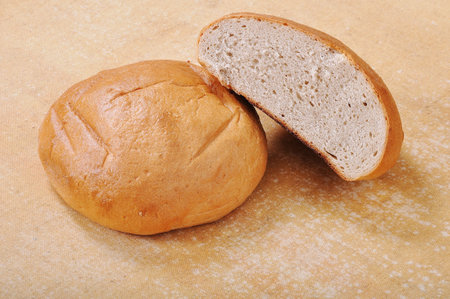 Natural bread, two pieces