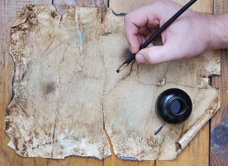 Very old grunge paper, great for background or your textの写真素材