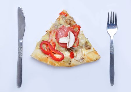 A hot, delicious  pizza with hot and bubbly cheese の写真素材