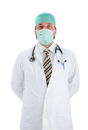 Young attractive male doctor in characteristic clothesの写真素材