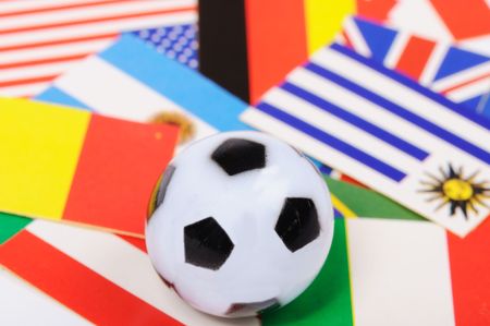   national soccer flags の写真素材