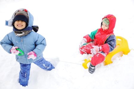 Winter happiness の写真素材