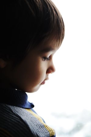 Sad boyの写真素材