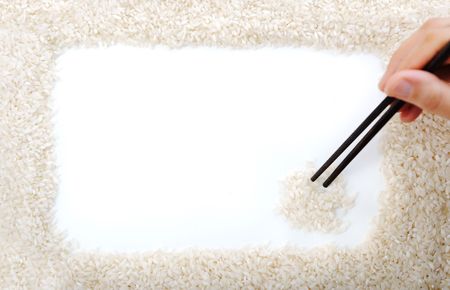 Rice backgroundの写真素材