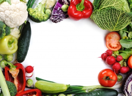 Fresh vegetables, banner for your textの写真素材