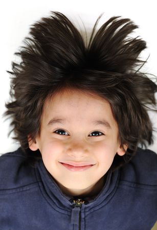 Very positive and cute kidの写真素材