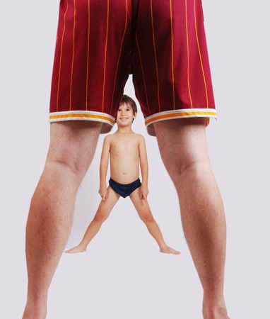 big and smallの写真素材