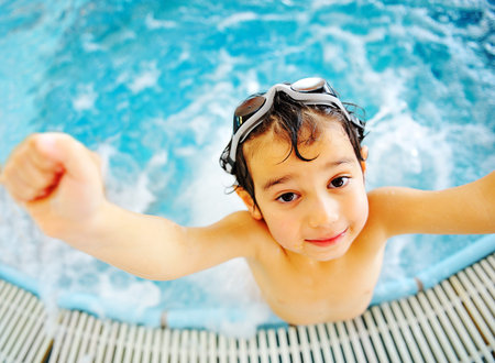 On beautiful pool, summer great time!