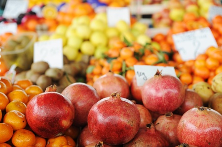 Fruits and vegetables market, bazaarの写真素材