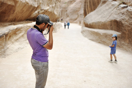 Tourist visitor photoの写真素材