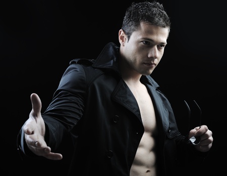 The Perfect male body - Awesome bodybuilder posingの写真素材