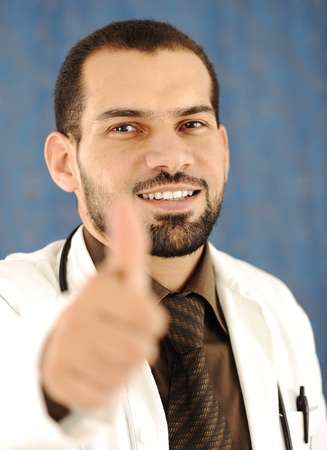 Young successful doctor, medical working in hospitalの写真素材