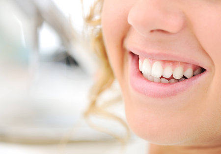 Beautiful smile, young woman