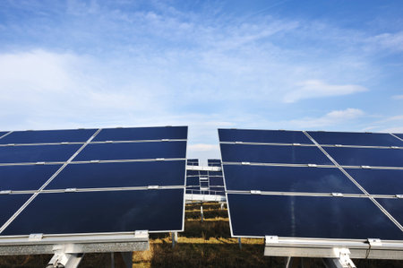 Solar panels energy field