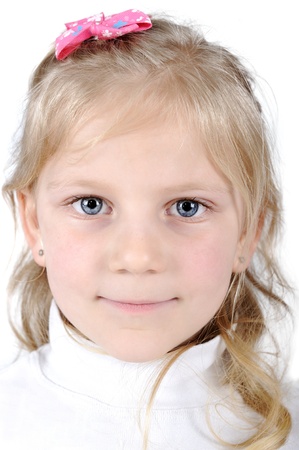 Pretty blonde little girl portrait Pretty blonde little girl portrait