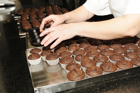 Muffins makingの写真素材