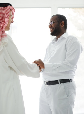 Arabic and African American business menの写真素材