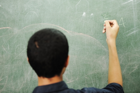 Children at school classroomの写真素材