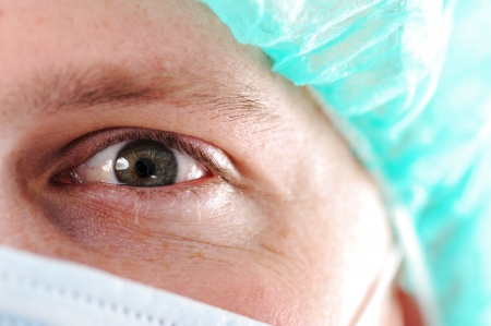 Male surgeon doctor with maskの写真素材