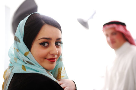 Arabic couple, wife and husband