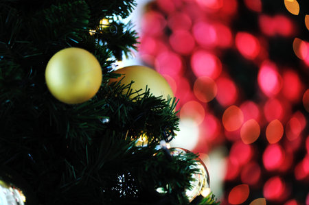 Christmas blurred lights background