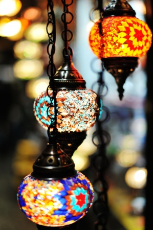 Holiday decorated lightsのeditorial素材