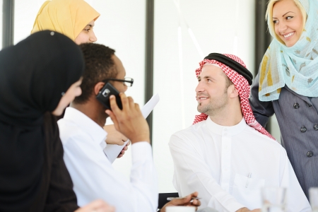 Arabic people having a business meetingの写真素材