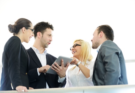 Business people using tablet computerの写真素材