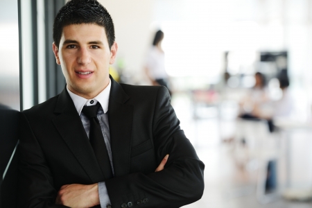 Elegant businessman in officeの写真素材