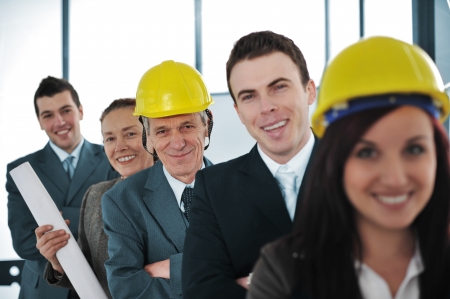 Busienss people standing in a rowの写真素材