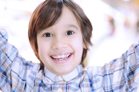 Beautiful smiling kidの写真素材