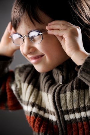 Closeup portrait of cute kidの写真素材