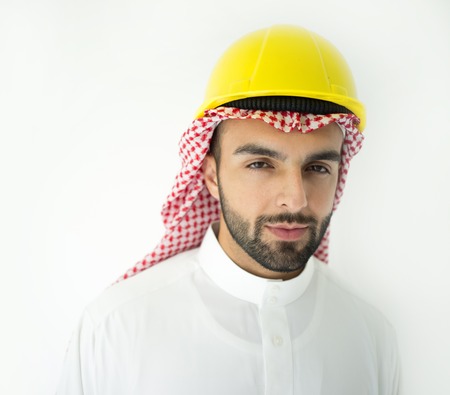 Arabic young architect posingの写真素材