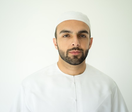 Arabic young man posingの写真素材