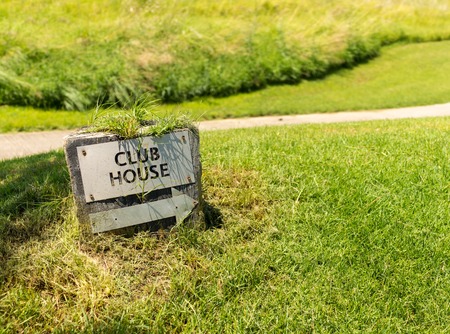 Club house golf signの写真素材