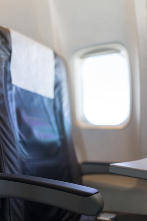 Interior of airplaneの写真素材