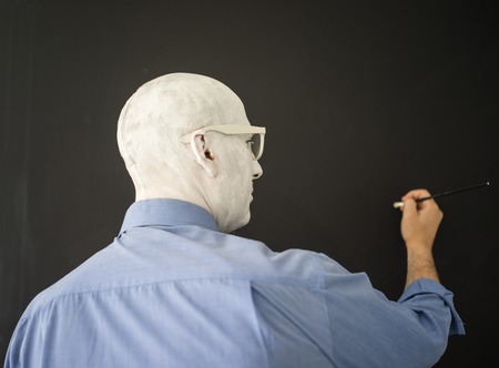 Conceptual artistic face portait photo of a manの写真素材