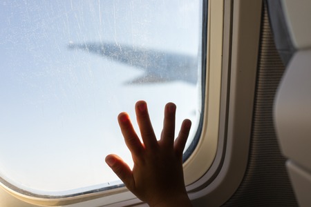 Kid travelingの写真素材